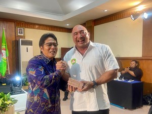 De Gadjah Dilantik Jadi Ketua Pertina Bali, Ini Pesan Giri Prasta