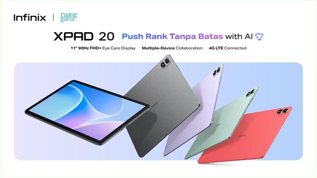 Infinix XPad 20 rilis bersama Infinix XBand dan Infinix ZClip
