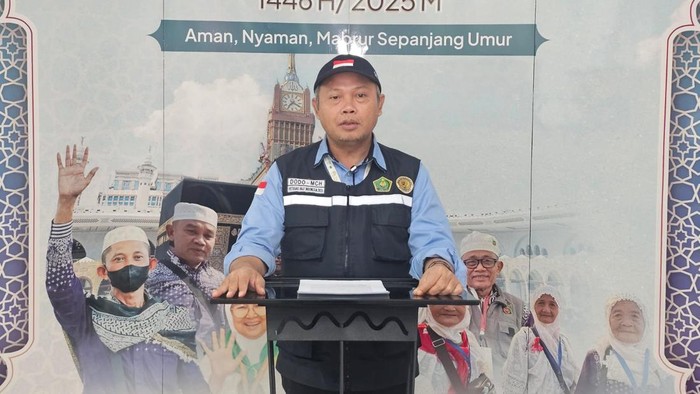 Kasi Media Center Haji (MCH) PPIH Arab Saudi Daker Makkah, Dodo Murtado (Haris/detikcom)