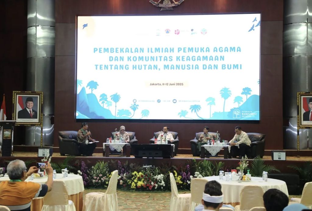 Kegiatan ‘Pembekelan Ilmiah Pemuka Agama tentang Hutan, Manusia, dan Bumi’ di Auditorium Gedung Pusat BMKG, Jakarta, Rabu (11/6). (Dok BMKG)