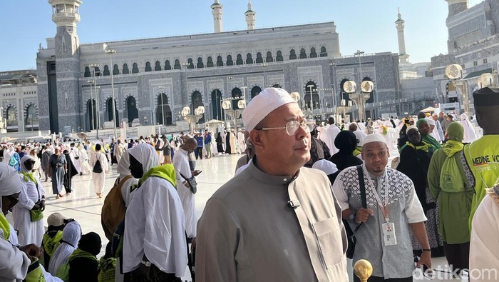 Ketua Tim Pengawas (Timwas) Haji DPR RI Cucun Ahmad Syamsurijal saat ditemui di Makkah, Selasa (10/6/2025).