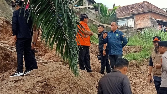 Lokasi longsor di Desa Ngulak, Kecamatan Sanga Desa, Muba.