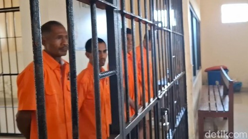 Para tahanan kasus TPPO di Mapolda NTT, Kamis (12/6/2025).