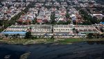 Penampakan dari Udara Lokasi Proyek Pengelolaan Air Limbah Jakarta