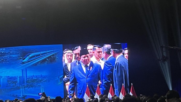 Presiden Prabowo Subianto menghadiri penutupan International Conference on Infrastructure (ICI) 2025 di JCC, Senayan, Jakarta, Kamis (12/6/2025).