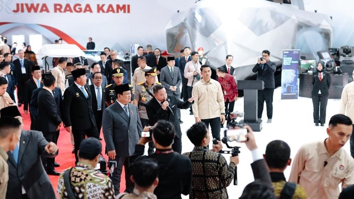 Prabowo Subianto saat di JIExpo Kemayoran