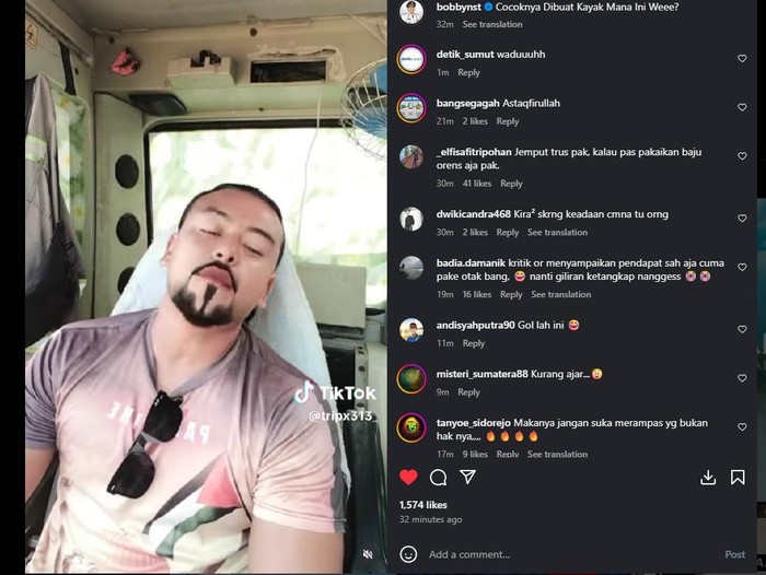 Pria yang menghina istri dan mertua Gubsu Bobby Nasution (Istimewa)