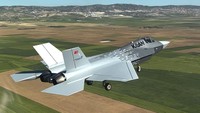 Mesin yang digunakan adalah General Electric F110-GE-129 Turbofan, yang juga dipakai F-16 Turki. Mesin ini dapat menghasilkan daya dorong hingga 131 kN dengan afterburner dan kecepatan maksimum mencapai Mach 1,8, serta ketinggian operasional maksimal 17.000 meter. (TUR Defence Industries Presidency/Anadolu via Getty Images)