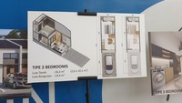 Pantauan detikcom di lokasi, ada dua sampel desain bangunan rumah subsidi. Pertama, rumah dengan luas tanah 25 meter persegi dan luas bangunan 14 meter persegi. Kedua rumah dengan luas tanah 26,3 meter persegi dan luas bangunan 23,4 meter persegi. Foto: Rumah subsidi Lippo/Danica Adhitiawarman-detikcom