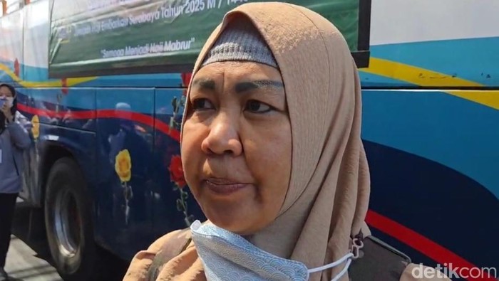 Salah satu jemaah haji asal Tulungagung Enny Astuti