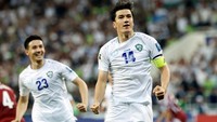 Uzbekistan kini bersiap tampil di Piala Dunia untuk pertama kalinya, yang akan digelar di Amerika Serikat, Kanada, dan Meksiko pada 2026. Di balik sukses sepak bolanya, industri otomotif juga ikut mendapat sorotan. (REUTERS/Maxim Shemetov)