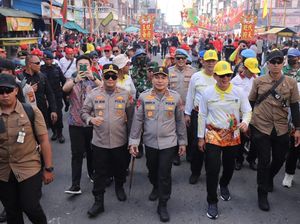 Kapolres Rohil Apresiasi Event Bakar Tongkang 2025 Berjalan Kondusif
