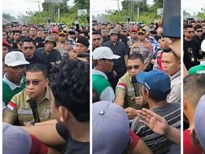 Bupati Muratara Tersulut Emosi Disoraki Saat Sedang Bicara dengan Pendemo
