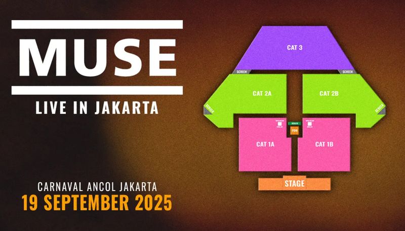 Siteplan konser Muse di Jakarta.
