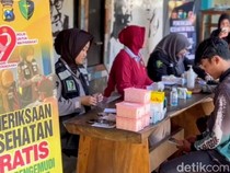 Polres Situbondo Beri Layanan Pemeriksaan Kesehatan Gratis untuk Ojol