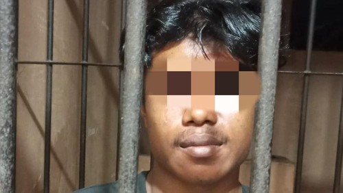 MF (20), pria di Kecamatan Kempo, Dompu, ditangkap polisi, Rabu (11/6/2025) malam akibat mencoba memerkosa tetangganya. (Istimewa)