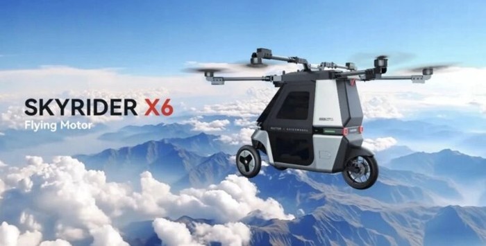 Motor terbang Skyrider X6.