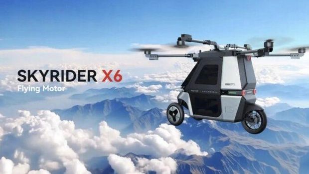 Motor terbang Skyrider X6.