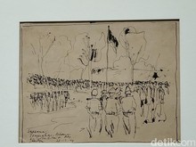 Sketsa Sudjana Kerton Saksi Bisu Peristiwa Tentara PETA di Bandung