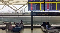 Situasi bandara makin padat setelah beberapa maskapai lain juga mengumumkan penyesuaian rute penerbangan menyusul eskalasi di wilayah Timur Tengah. REUTERS/Bhawika Chhabra