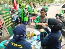2.331 Ojol Terlayani Kesehatan Gratis Polda Jateng hingga Hari Ketiga