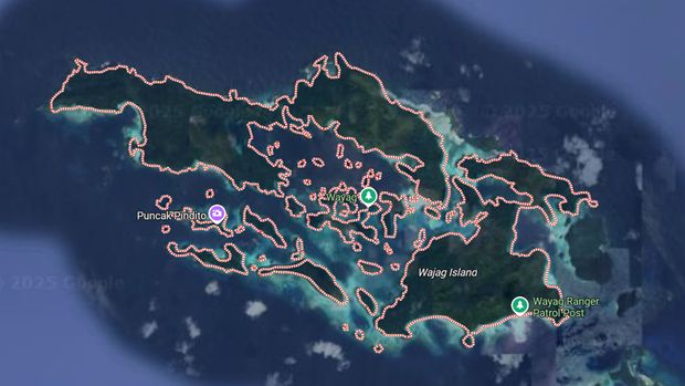 Pulau Wayag di Raja Ampat.