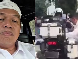 Naik Motor Patwal Tanpa Helm, Dedi Mulyadi Minta Ditilang