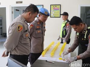Polres Pasuruan Kota Tes Urine Anggotanya, Semuanya Bersih Narkoba