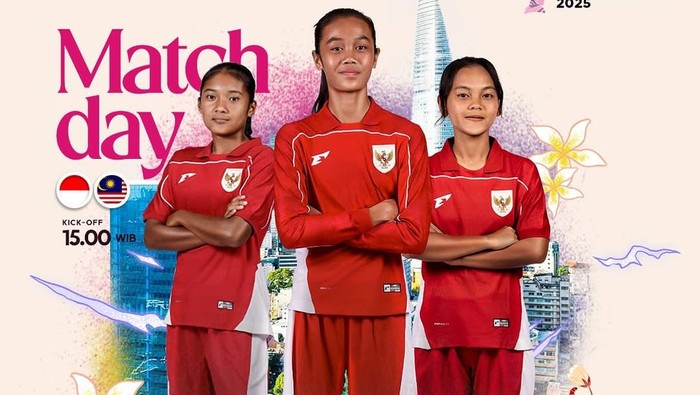 Timnas Putri Indonesia U-19 Vs Malaysia U-19 ASEAN U-19 Girls Championship 2025.