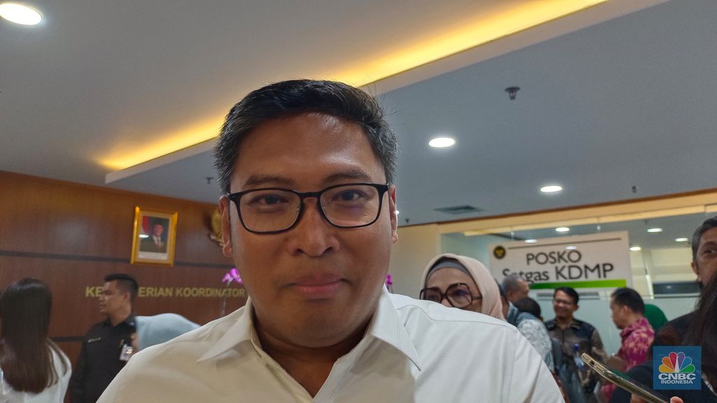 Wakil Menteri Pertanian (Wamentan) Sudaryono saat ditemui di kantor Kemenko Pangan, Jakarta, Jumat (13/6/2025). (CNBC Indonesia/Martyasari Rizky)