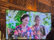 Senyuman Maia Estianty di Siraman Al Ghazali