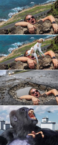 Hasil editan jagoan Photoshop
