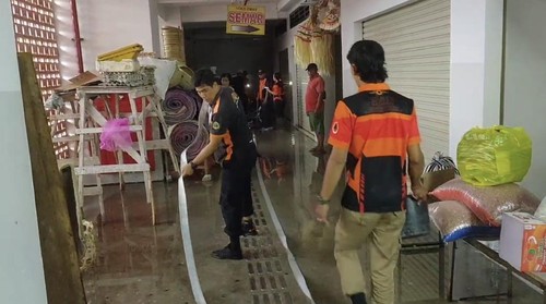 Pasar Umum Negara yang berlokasi di Kelurahan Pendem, Kecamatan Jembrana, Kabupaten Jembrana, Bali kembali tergenang banjir pada Sabtu (14/6/2025). (IST)