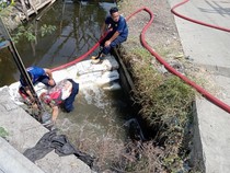 Pemprov Jateng Tambah 2 Pompa untuk Keringkan Air Rob Jalan Pantura Demak