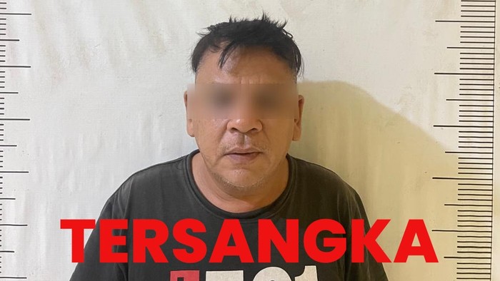 Pelaku DS saat diamankan di Polsek Batam Kota.
