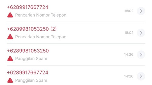 Puluhan mahasiswa Unud diteror panggilan spam, yang diduga penipuan.