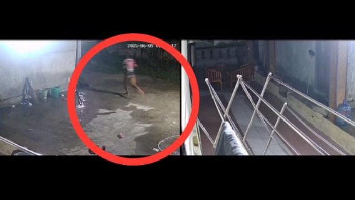 Viral rekaman CCTV pria tanpa celana kabur usai gagal perkosa gadis ABG di Pohuwato.