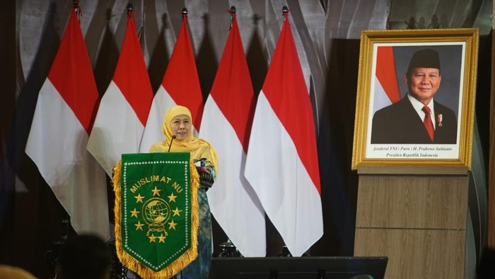 Ketua Umum Dewan Pembina Pimpinan Pusat (PP) Muslimat Nahdlatul Ulama (NU), Khofifah Indar Parawansa