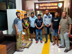 Polisi Terima Limpahan Komplotan Maling Kabel di Mojokerto