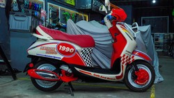 Lihat Lebih Dekat Modifikasi Yamaha Grand Filano Bergaya Vintage-Rally