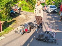 Pemotor di Karangasem Tewas Terlindas Truk gegara Main HP Saat Berkendara