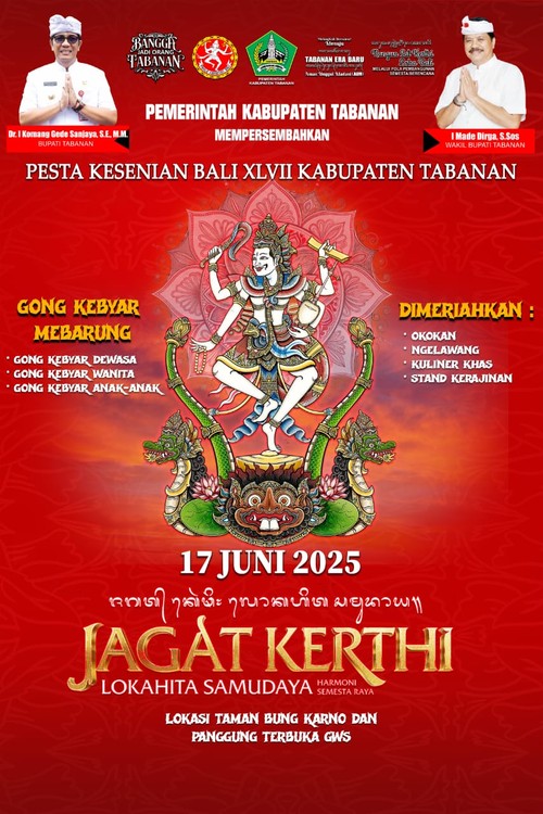 Poster Pesta Kesenian Bali Tabanan 2025.