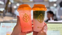 Sebagai penghilang dahaga bisa mampir ke gerai Igotchaa. Ada Freshener Sakura hingga Match Sakura Latte yang harum menyegarkan. Foto: Detikcom / Riska Fitria