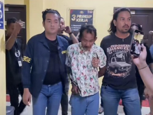 Uray Abadi, pelaku yang tewaskan balita di Singkawang.
