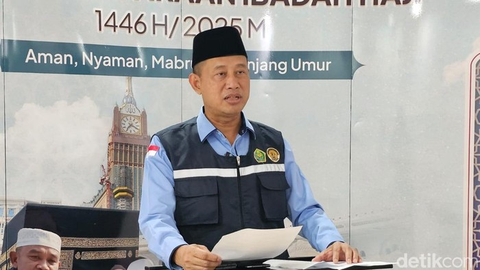 Wakil Pengendali Teknis Bidang Media Center Haji (MCH), Akhmad Fauzin (Haris/detikcom).