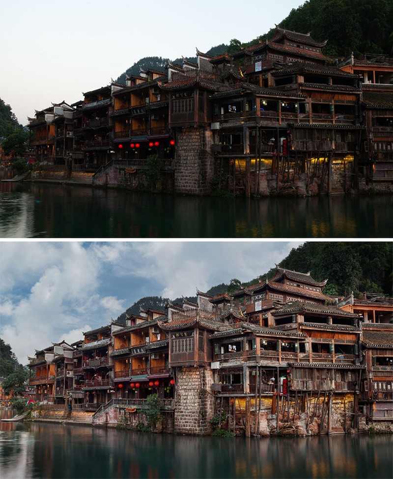 Foto Sebelum vs Sesudah Edit Photoshop