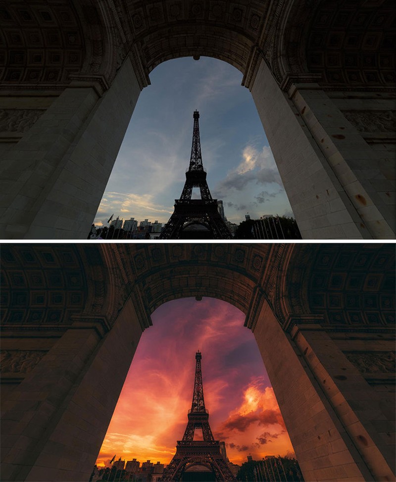 Foto Sebelum vs Sesudah Edit Photoshop