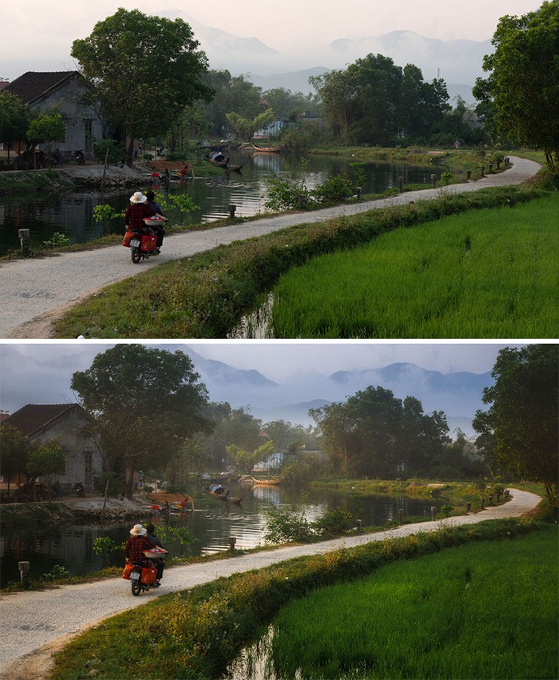 Foto Sebelum vs Sesudah Edit Photoshop