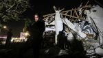 Gedung-gedung Israel Hancur Bak Gaza
