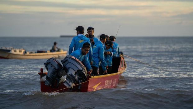 Harita menggelar Lomba Mancing di Pulau Obi, Halmahera Selatan.  (Dok. Harita)